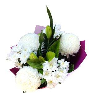 Pure Serenity- White flower bouquet