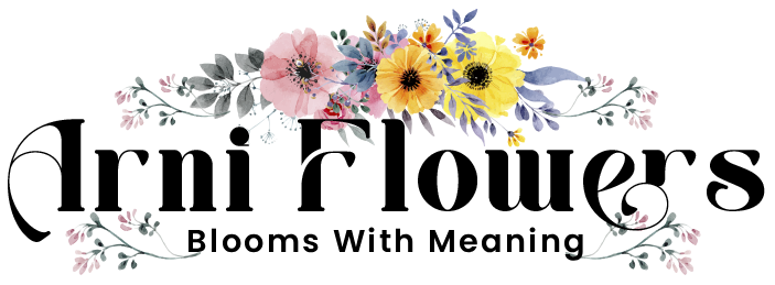 Arni Flowers logo Blooms with meaning